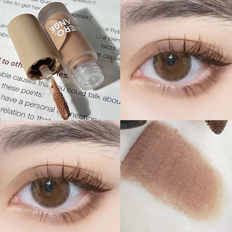 Nude Brown Liquid Eyeshadow Stick Matte Natural Cheek Contour Shadow Blush Pigment Cosmetic Tools Eye Shadow Cream Korean Makeup