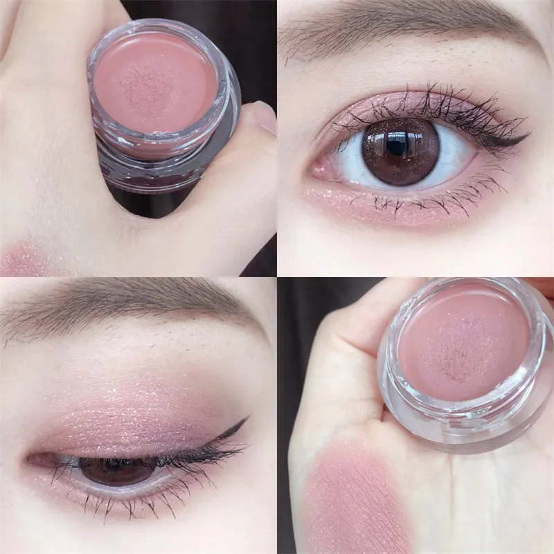 Eyeshadow Cream Glitter Matte Eye shadow Cream Contour Pigment Long Lasting Fine Shimmer Matte Natural Shadow Cream Eyes Makeup