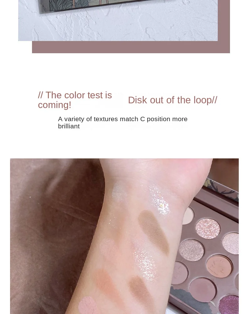 12 Color Eye Shadow Plate Pearlescent Shimmer Eye Shadow Makeup Palette Eye Shadow Beauty Glazed