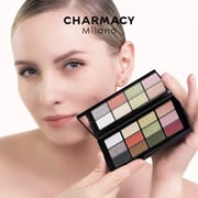 CHARMACY Twelve-color Eyeshadow Palette Diamond Shiny High-gloss Long-lasting Optical Color-changing Women's Fashion Makeup