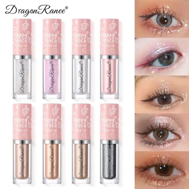 Highlighter Sparkling Eyes 8 Colors Beauty Cosmetics Pearlescent Glitter Eye Shadow Liquid Eye Shadow Eyes Makeup