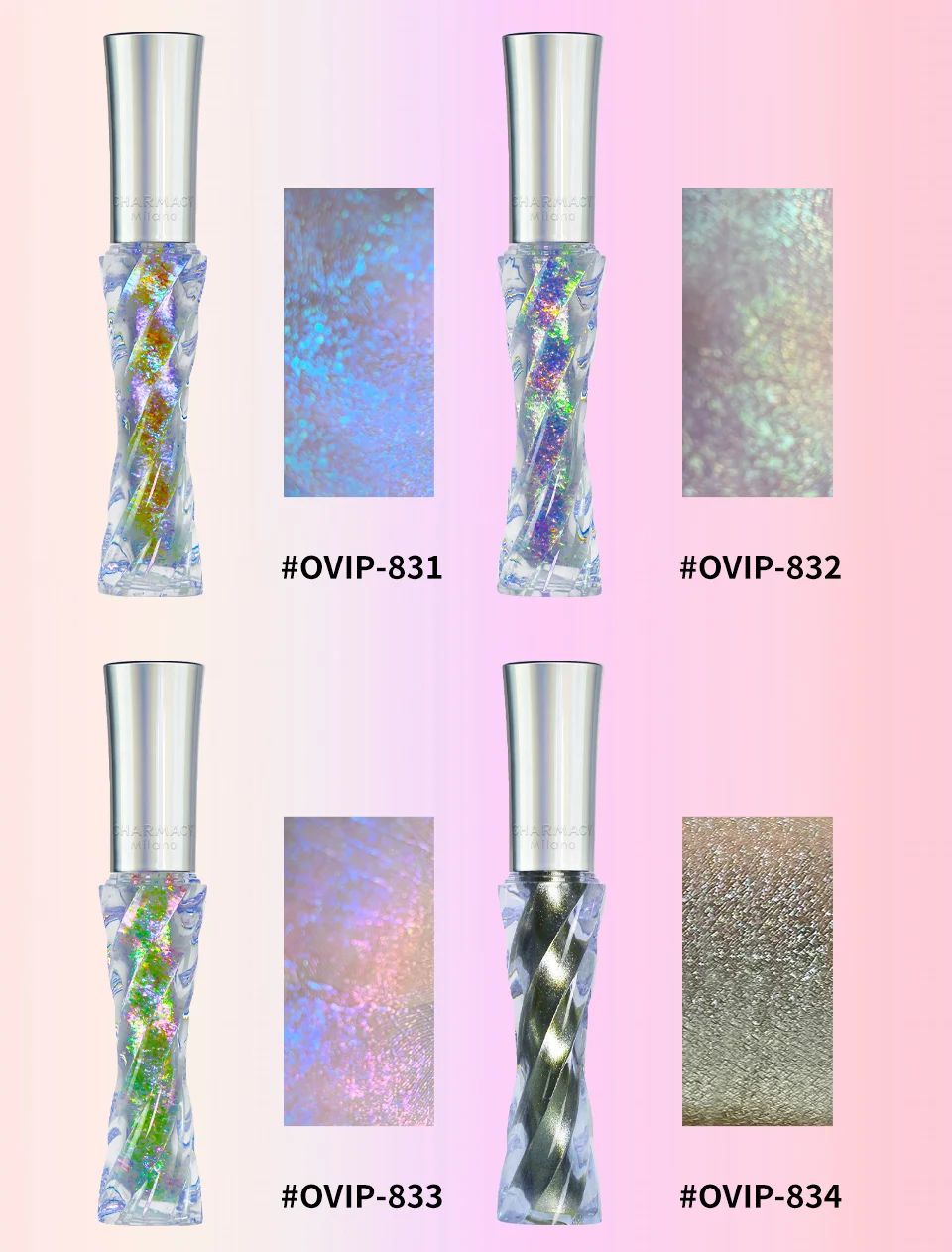CHARMACY Glitter Professional Eyeshadow Chameleon Liquid Eyeshadow Shiny Long-lasting Eye Shadow High Quality Makeup Cosmetic