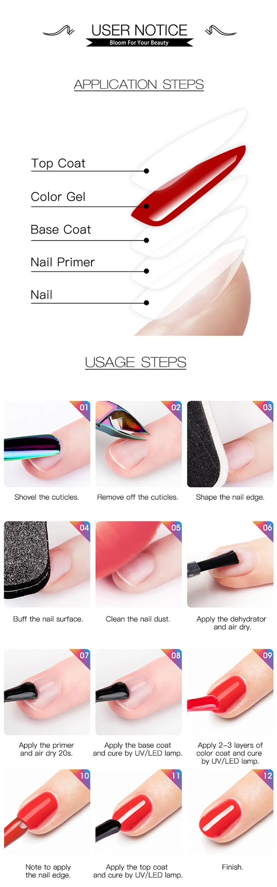 Rormays 24 Color Ice Transparent Nail Polish Set Jelly Powder UVLED Translucent Light Therapy Varnish Nail Polish Wholesale 15ML