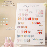 Rormays 30pcs Gel Nail Polish Set Transparent Jelly Gel Whole Set Need Primer All For Manicure Top Coat Nail Gel Set 15ml