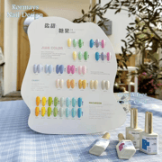 Rormays Macaron Candy gel nail polish Set 24PCS Color Polished gel Varnish Soaked UV LED Lasting Nail Design Salon gel Factory