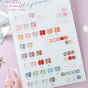 Rormays 30pcs Gel Nail Polish Set Transparent Jelly Gel Whole Set Need Primer All For Manicure Top Coat Nail Gel Set 15ml