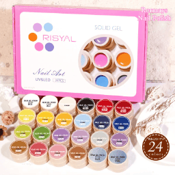 Rormays 24pcs Solid Cream Gel Nail Polish 5g Canned Semi Permanent Varnish DIY Cream Texture Painting Nail Solid UV Gel Factory