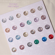 Rormays 15ML Shiny Gel Nail Polish 24 Color Set Shiny Sequins Semi Permanent Diamond Gloss Polished UV LED Nail Art gel Factory