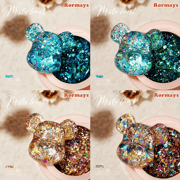 Rormays high-density 6-color platinum UV nail polish gel set nail polish design nail polish glitter fine powder lining paint gel
