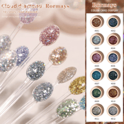 Rormays Platinum Gel 12 colors 5ml New Flashes Jumpy Nail Oil Glue High Density Nail Gel Bright Platinum Glue Nail Art Makeup