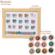 Rormays Platinum Gel 12 colors 5ml New Flashes Jumpy Nail Oil Glue High Density Nail Gel Bright Platinum Glue Nail Art Makeup
