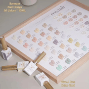 Rormays Macaron gel nail polish Spring Summer Candy Color 30PCS Semi Permanent Soaked Nail Art gel Varnish UV LED Salon Factory