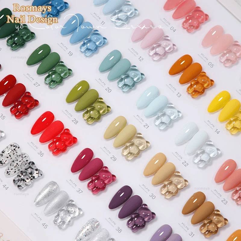 Rormays gel nail polish 48PCS Fashion Vernis 15ML Shiny Nail Semi Permanent Mixed Varnish UV LED Soak Bottom Coat Salon Factory
