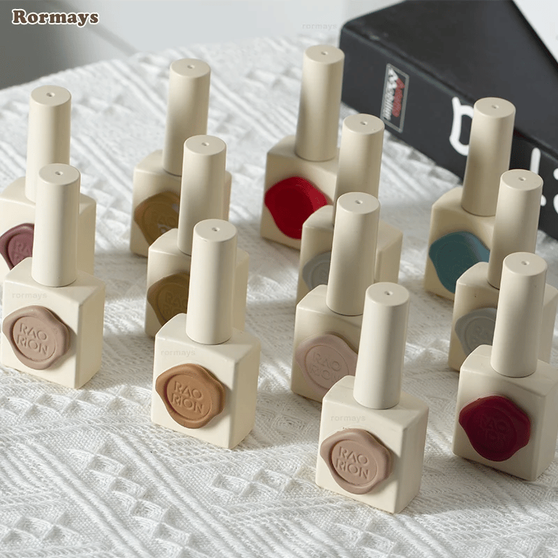 Rormays 15ml gel polished chocolate high quality 48 Color Set Nail Art varnish nail polish absorbable UVLED nail decoration