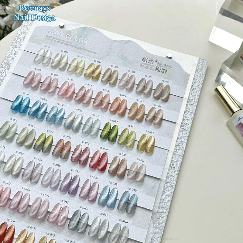 Rormays Cat's Eye gel 56 Color nail polish Set Shiny Magnetic gel Semi Permanent UV Varnish gel Shiny Nail Enhancement Factory