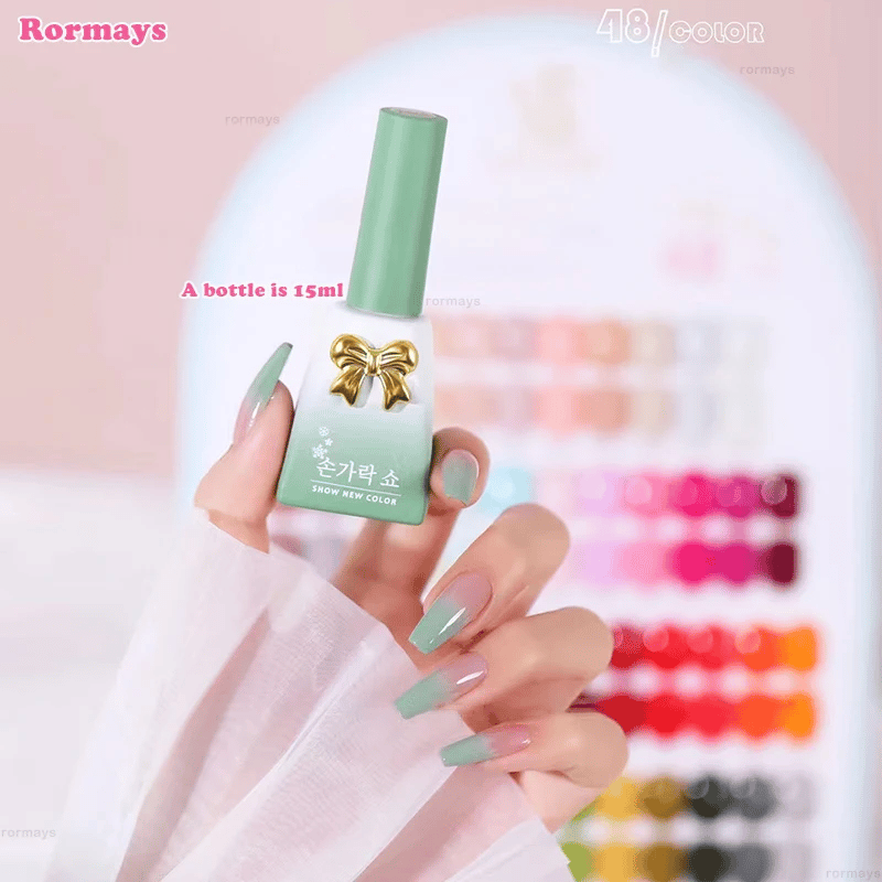 Eleanuos 48pcs Set di smalti in Gel per salone di bellezza all'ingrosso Soak Off Gel UV Top Coat diverse bottiglie Gel coreano Stlye 15ml Gel per unghie