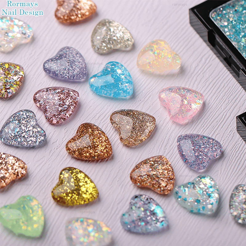 Rormays New eye shadow Disk Solid Nail Enamel 24PCS Sequins Explosion Flashing Nail Enamel Lasting UV LED Phototherapeutic Glue