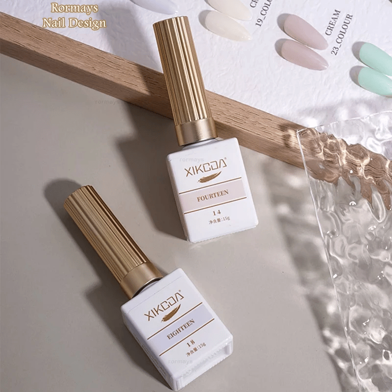 Rormays Macaron gel nail polish Spring Summer Candy Color 30PCS Semi Permanent Soaked Nail Art gel Varnish UV LED Salon Factory