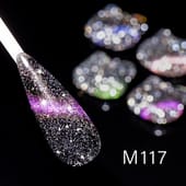 RG Glitter Starry Sky Cat Eyes Magnetic Gel Polish Nail Art Design Manicure UV Neon Gel Nail Polish Lacquer Varnish Accessories