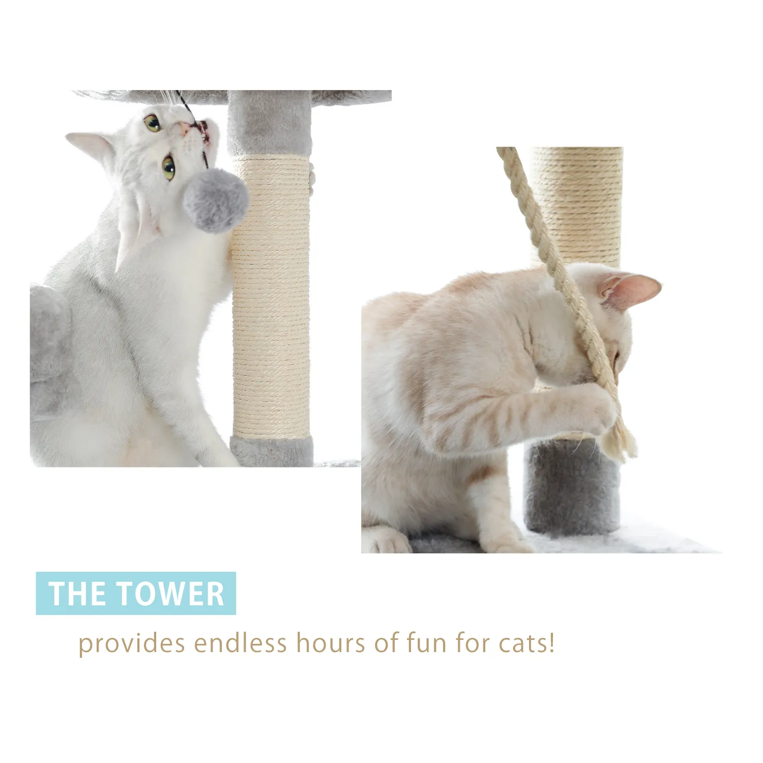 Fast Delivery Cat Tree House Plush Condo Scratching Posts for Cat Kitten Climbing Tree Toy Activity Protect Furniture Cat Towers