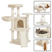 Professional Cat Tree Tower with Basket for Small Kittens, Indoor, At Supplies, Cat Toys, So That Cats Can Play Happily At Home