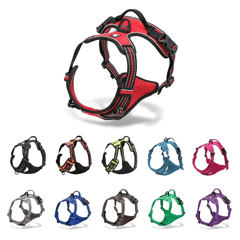 Truelove Dog Harness No Pull Pet Harness Adjustable Soft Padded Dog Vest Reflective No Choke Pet Vest Easy Control Handle H5651