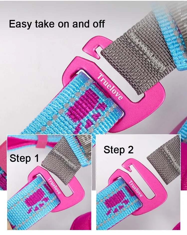 Truelove Pet Harness No Pull Tactical Service Pet Lift Breathable Mesh Reflective Sport Padded Dog Harness Vest TLH6172