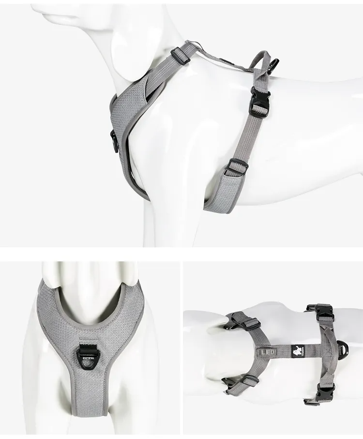 Truelove Dog Harness Reflective No Pull Small Medium Large Vest Quick Adjustbale Matching Leash Collar Training Running TLH6071
