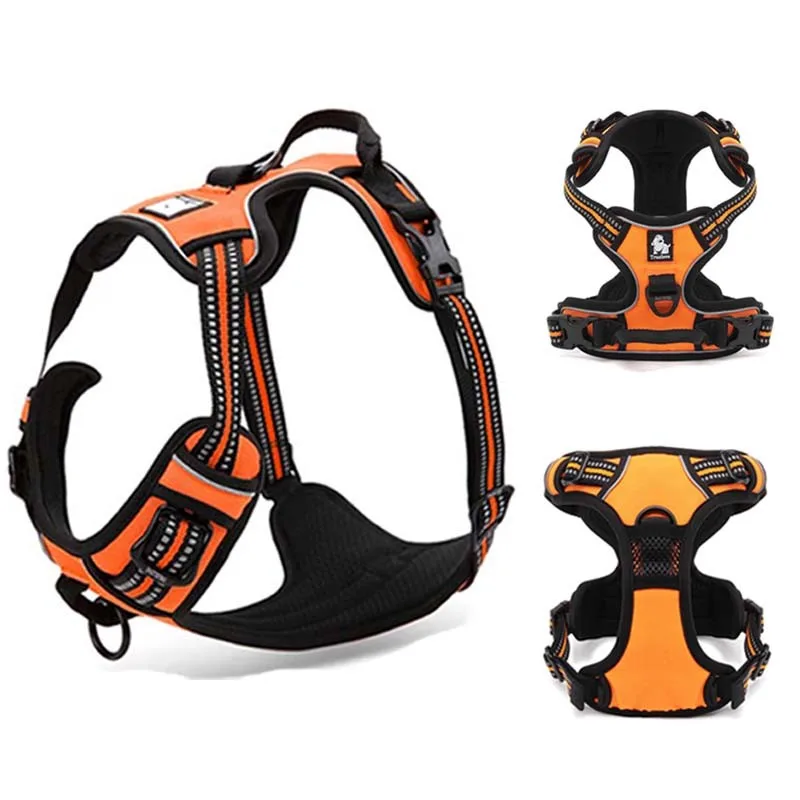 Truelove Dog Harness No Pull Pet Harness Adjustable Soft Padded Dog Vest Reflective No Choke Pet Vest Easy Control Handle H5651