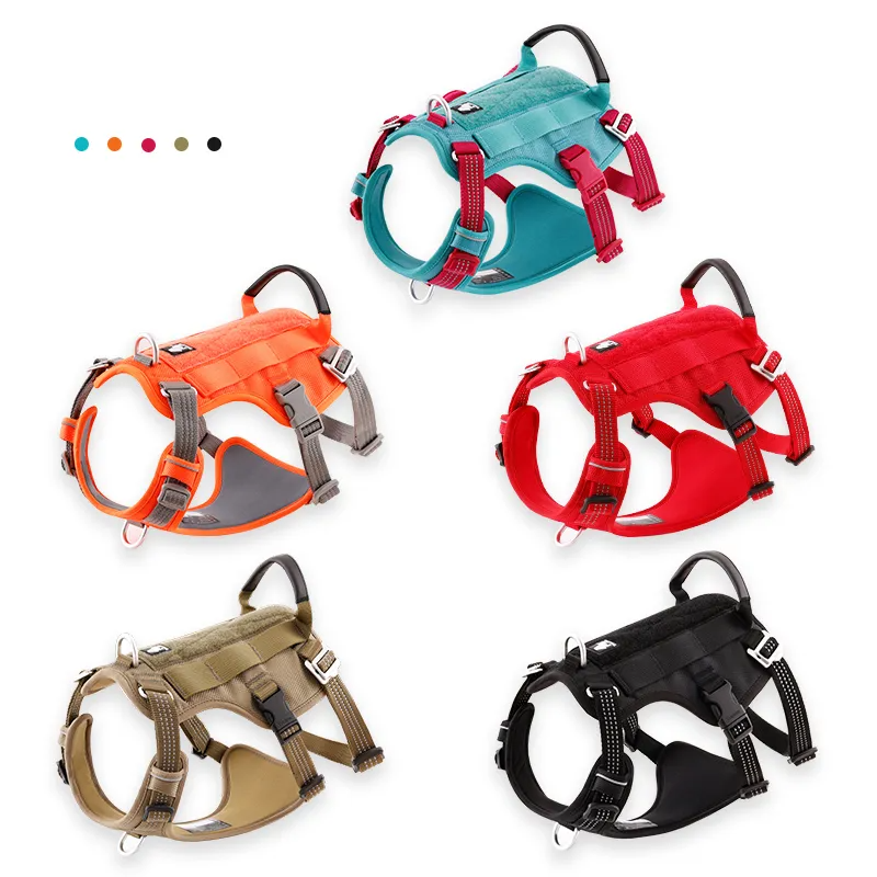 Truelove Escape Proof Pet Harness No Pull Reflective Adjustable Soft Padded Pet Vest Service Dog Harness Handle Climbing TLH7011