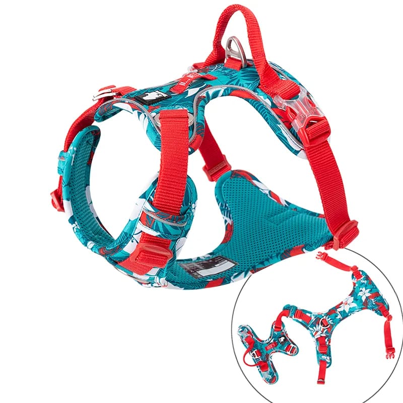 Truelove Pet Explosion-proof Dog Harness Camouflage Reflective Nylon Special Edition and Upgrade Version Easy to Adjust TLH5653