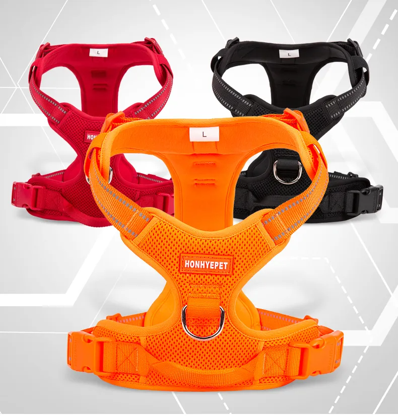 TRUELOVE Pet Harness Nylon Reflective Comfortable and Breathable Explosion-proof Small Medium Large Outdoor Camping HP5652