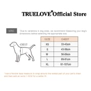 TRUELOVE Escape-proof Harness with Zippered Pocket Tactical Dog Vest Harness and Easy Control Training Military Backpack YH1811
