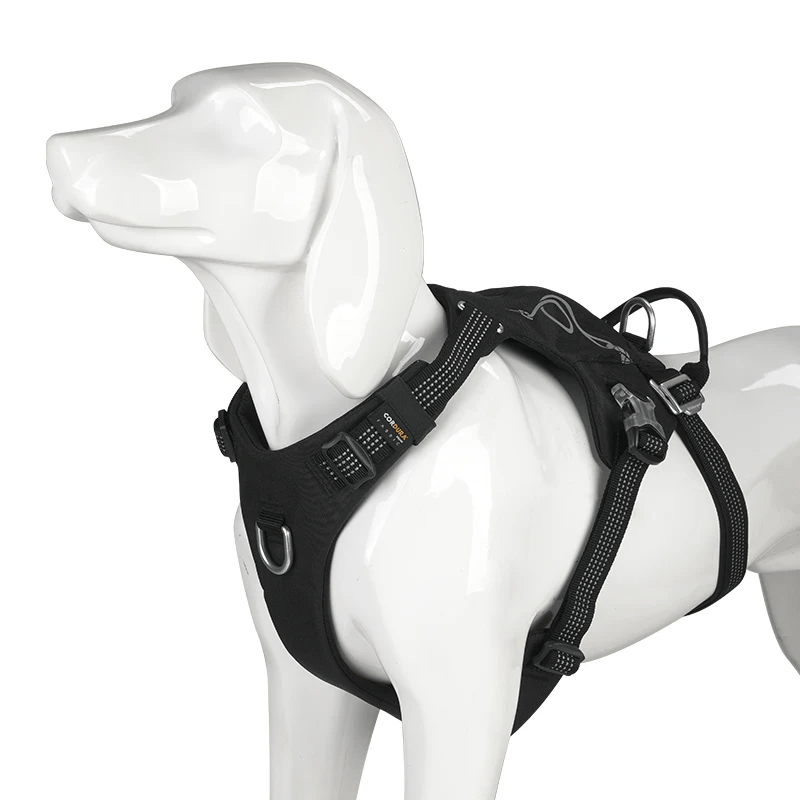 TRUELOVE Escape-proof Harness with Zippered Pocket Tactical Dog Vest Harness and Easy Control Training Military Backpack YH1811