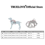 Truelove Escape Proof Pet Harness No Pull Reflective Adjustable Soft Padded Pet Vest Service Dog Harness Handle Climbing TLH7011