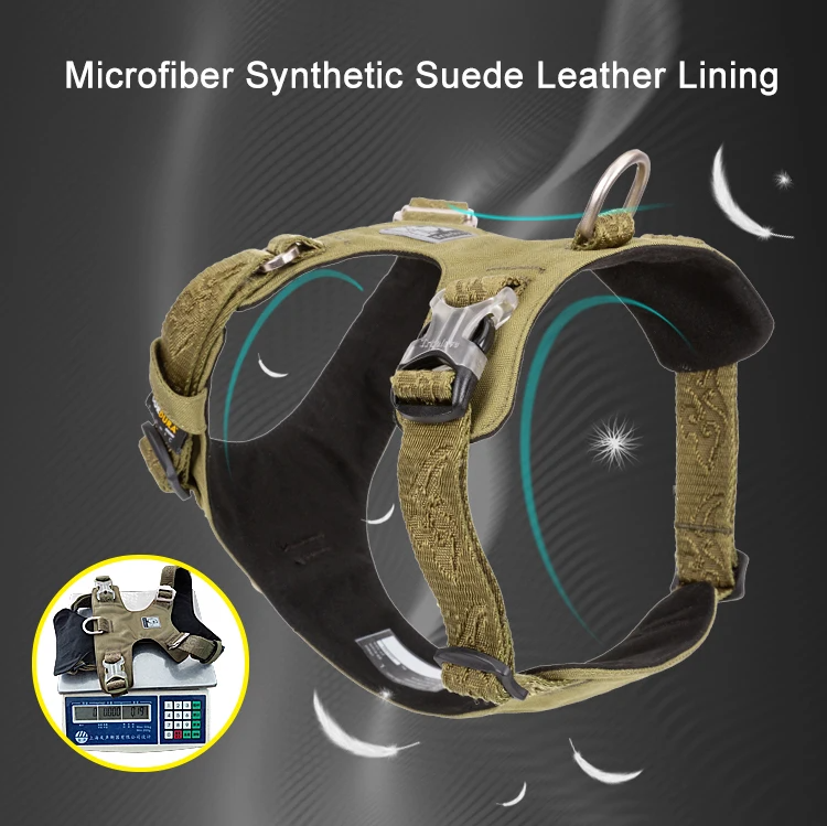 Truelove Dog Light Weight Harness Adjustable Outdoor Pet Medium Small Large Adjustable Outdoor Tactical Military Service TLH6281