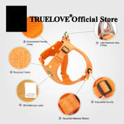 Truelove Recycled Pet Harness High Quality Adjustable Eco-friendly Recycled Material No Pull Breathable Soft Reflective TLH3012
