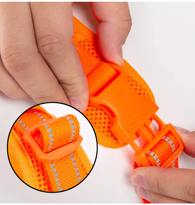TRUELOVE Pet Harness Nylon Reflective Comfortable and Breathable Explosion-proof Small Medium Large Outdoor Camping HP5652