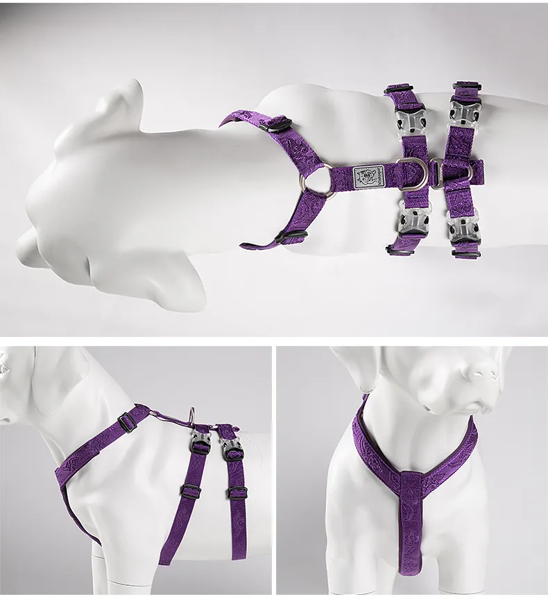 TRUELOVE Pet Harness Double-H Nylon Personalized Dog Harness NO PULL Reflective Breathable Adjustable YH1803