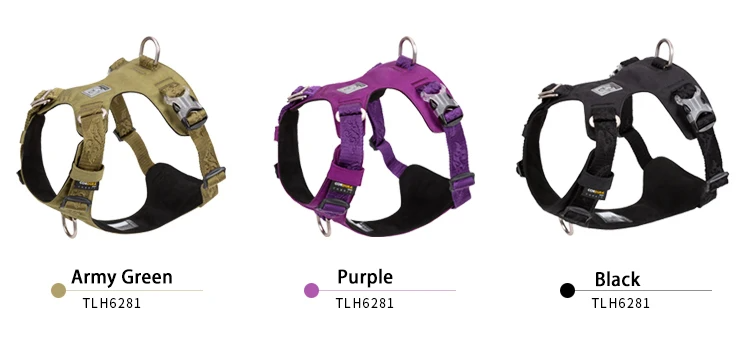 Truelove Dog Light Weight Harness Adjustable Outdoor Pet Medium Small Large Adjustable Outdoor Tactical Military Service TLH6281