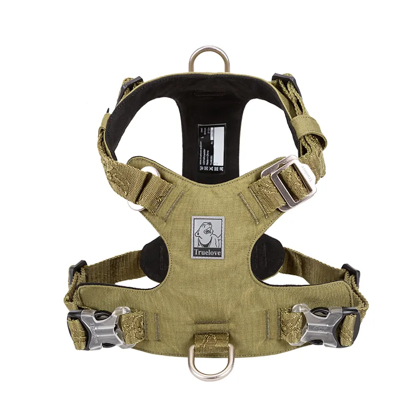 Truelove Dog Light Weight Harness Adjustable Outdoor Pet Medium Small Large Adjustable Outdoor Tactical Military Service TLH6281