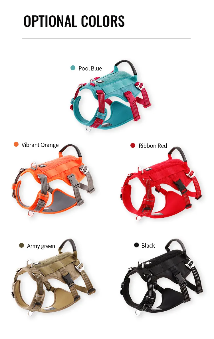Truelove Escape Proof Pet Harness No Pull Reflective Adjustable Soft Padded Pet Vest Service Dog Harness Handle Climbing TLH7011