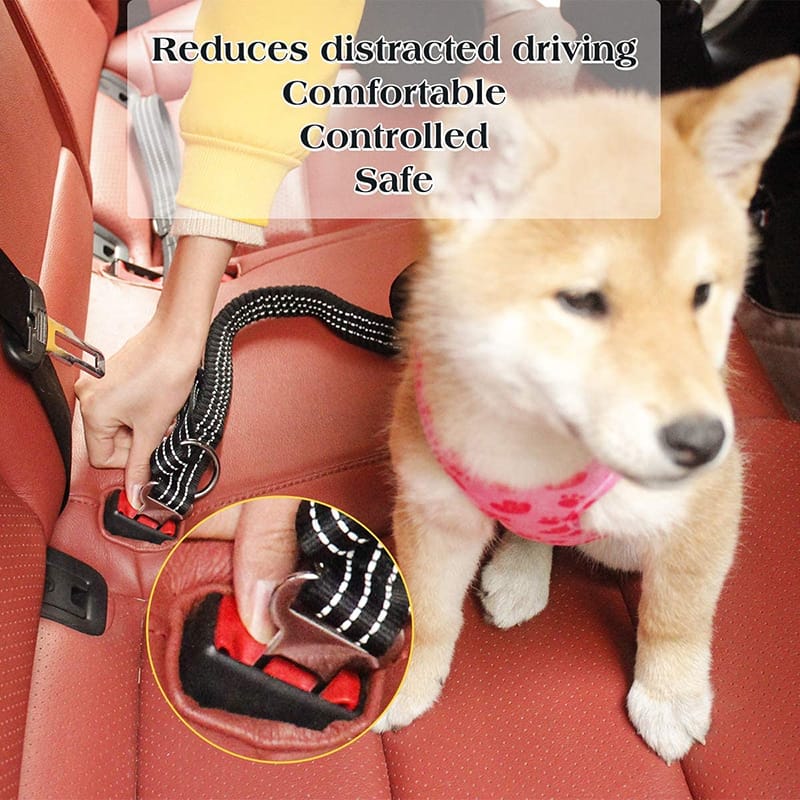 Pet Accessories Supplier Hot Selling Custom Adjustable Dog Seat Belt Comfortable Pet Car Seat Belt For Dog Leash