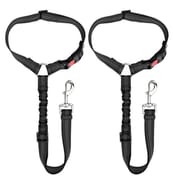 Scalable elastic reflective luminous Dog Car Seat Belt Adjustable Dog Safety Leash Travel Clip Pet Car Seat Belt