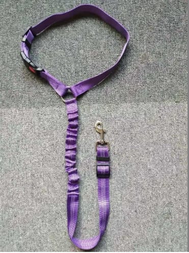 Scalable elastic reflective luminous Dog Car Seat Belt Adjustable Dog Safety Leash Travel Clip Pet Car Seat Belt