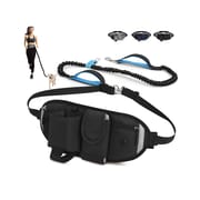High-Quality Pet Waistpack and Leash Set Waterproof Elastic Belt with Multiple Pockets Ideal for Running Hiking Dog Walking