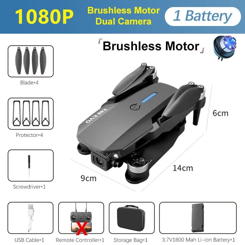 Professional Drone E88 4k wide-angle HD camera WiFi fpv height Hold Foldable RC quadrotor helicopter Camera-free children's toys