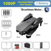 Professional Drone E88 4k wide-angle HD camera WiFi fpv height Hold Foldable RC quadrotor helicopter Camera-free children's toys
