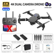 Professional Drone E88 4k wide-angle HD camera WiFi fpv height Hold Foldable RC quadrotor helicopter Camera-free children's toys