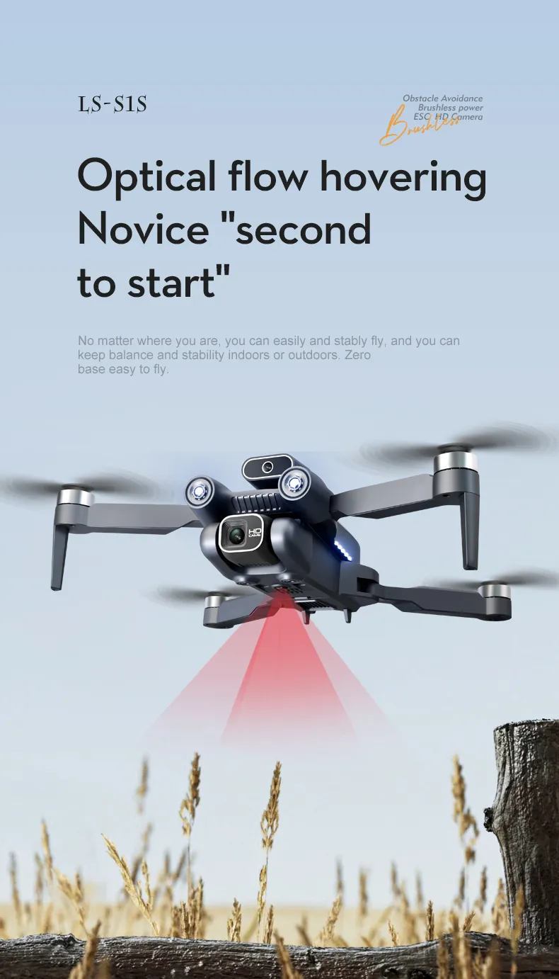 4K drone professional HD6K ESC camera WIFI FPV optical flow positioning obstacle avoidance four-axis foldable RC helicopter toys